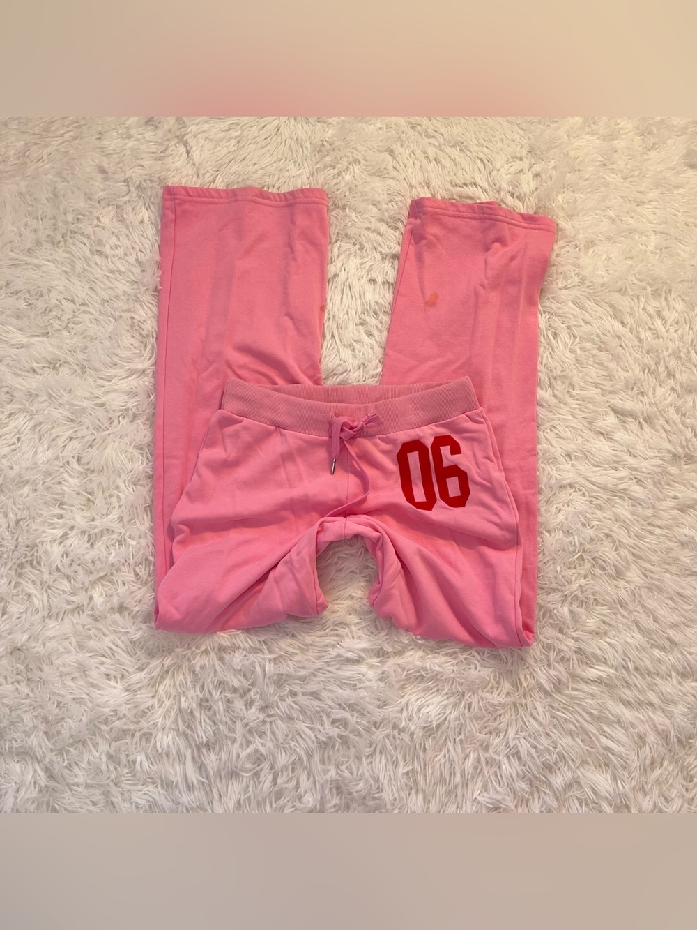 edikted pink flare sweatpants xs